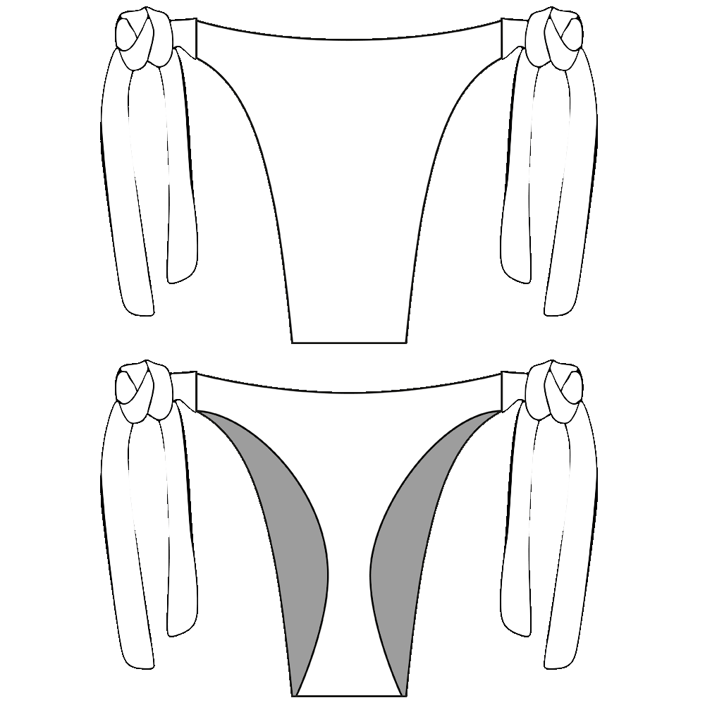 Base less con tiras serena